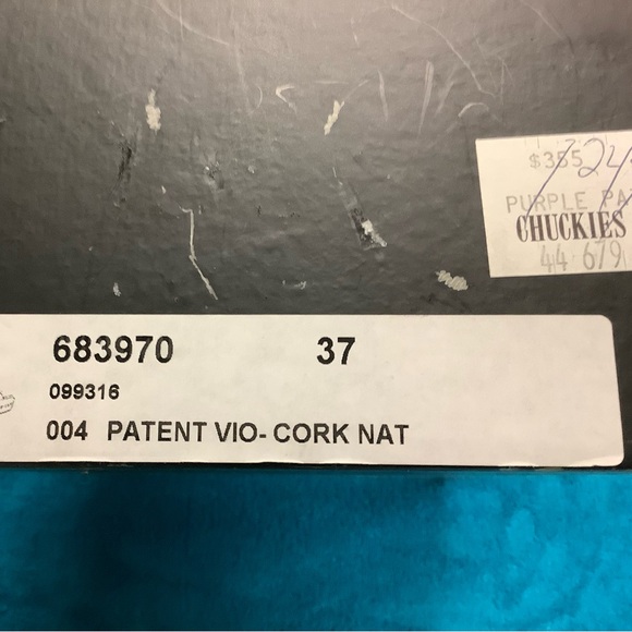 Marc by Marc Jacobs Patent Leather Cork Wedge Slides Sandals 36.5 - Picture 9 of 10